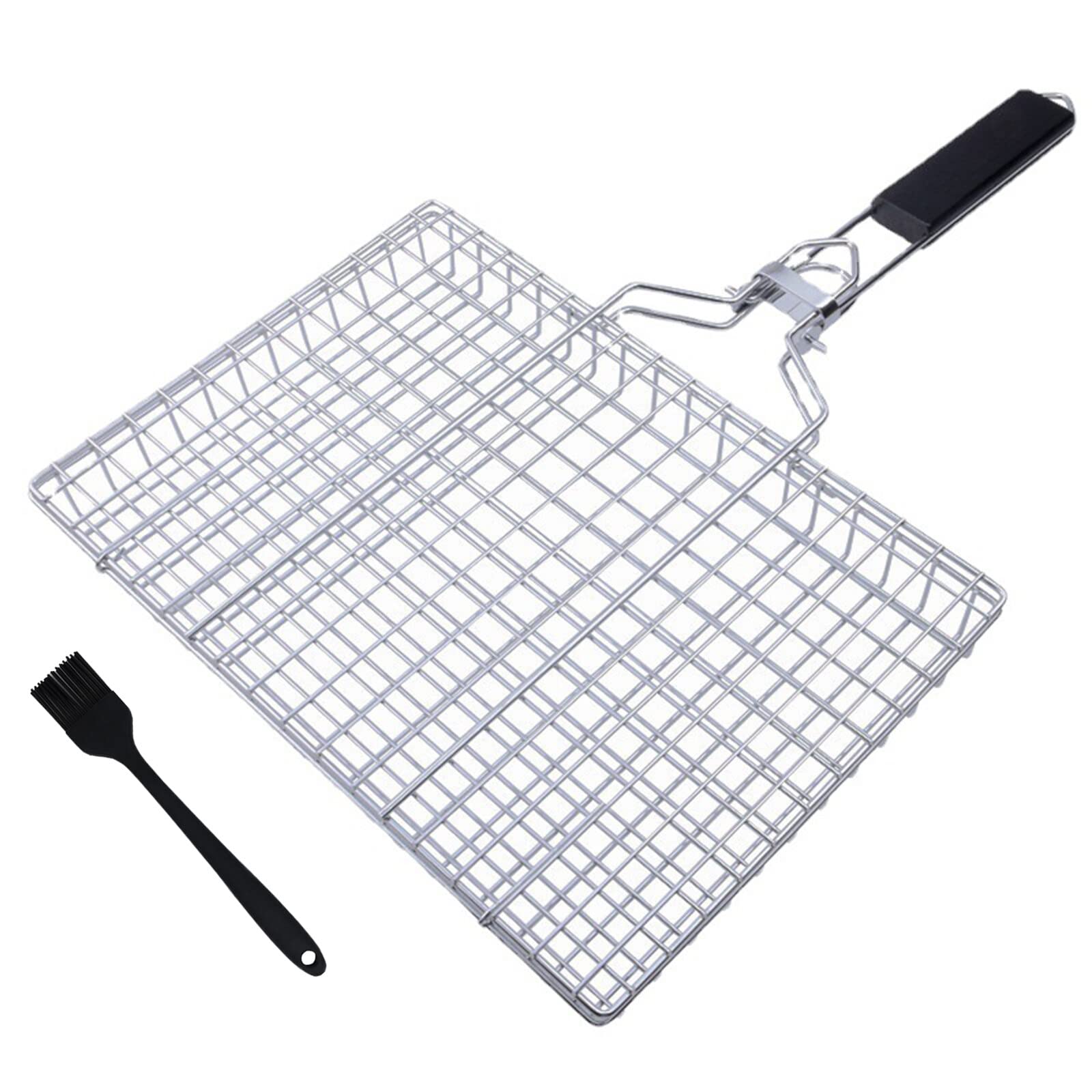 NCONCO Grill Basket for BBQ Grill Basket, Fish Roaster with Handle, Fish Grill Basket