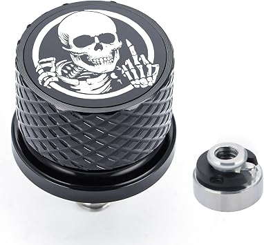 Motorcycle Seat Bolt Screw,Knurled Fender Rear Seat Screw 1/4"-20 Thread Fit for Harley Touring 1996-2022 CVO Electra Glide Street Glide Style B & Nut Kit
