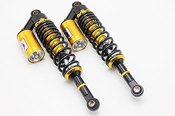 軽トラ　リア　ショベル　金具付き Amazon | リアサスペンション 350mm ブラック ブロンズ バイクパーツ