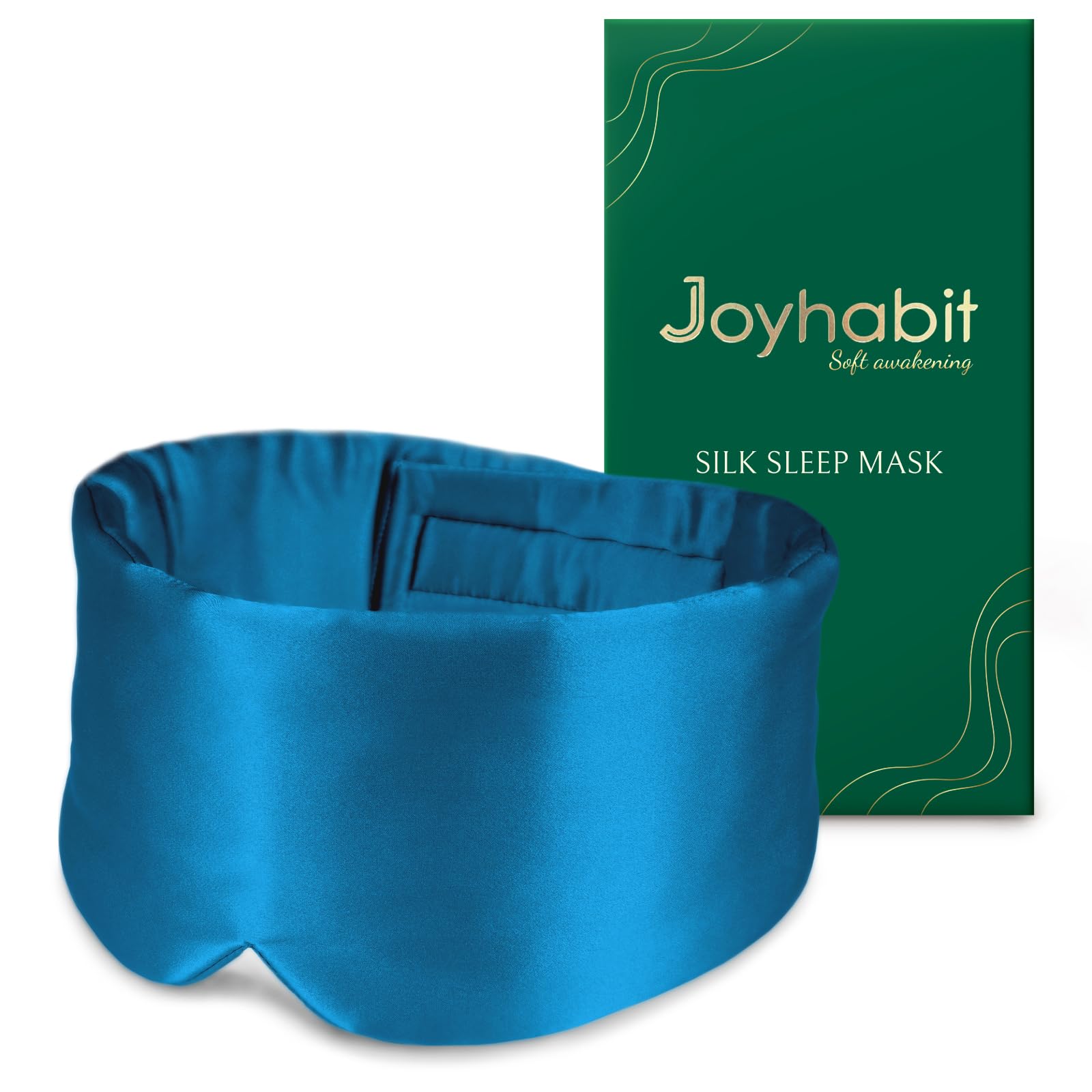 Joyhabit Silk Sleep mask | 100% Mulberry for Women Men Ultra Soft Blackout Eye Cover with Adjustable Band, Breathable No Eye Pressure, Ideal for Sleep