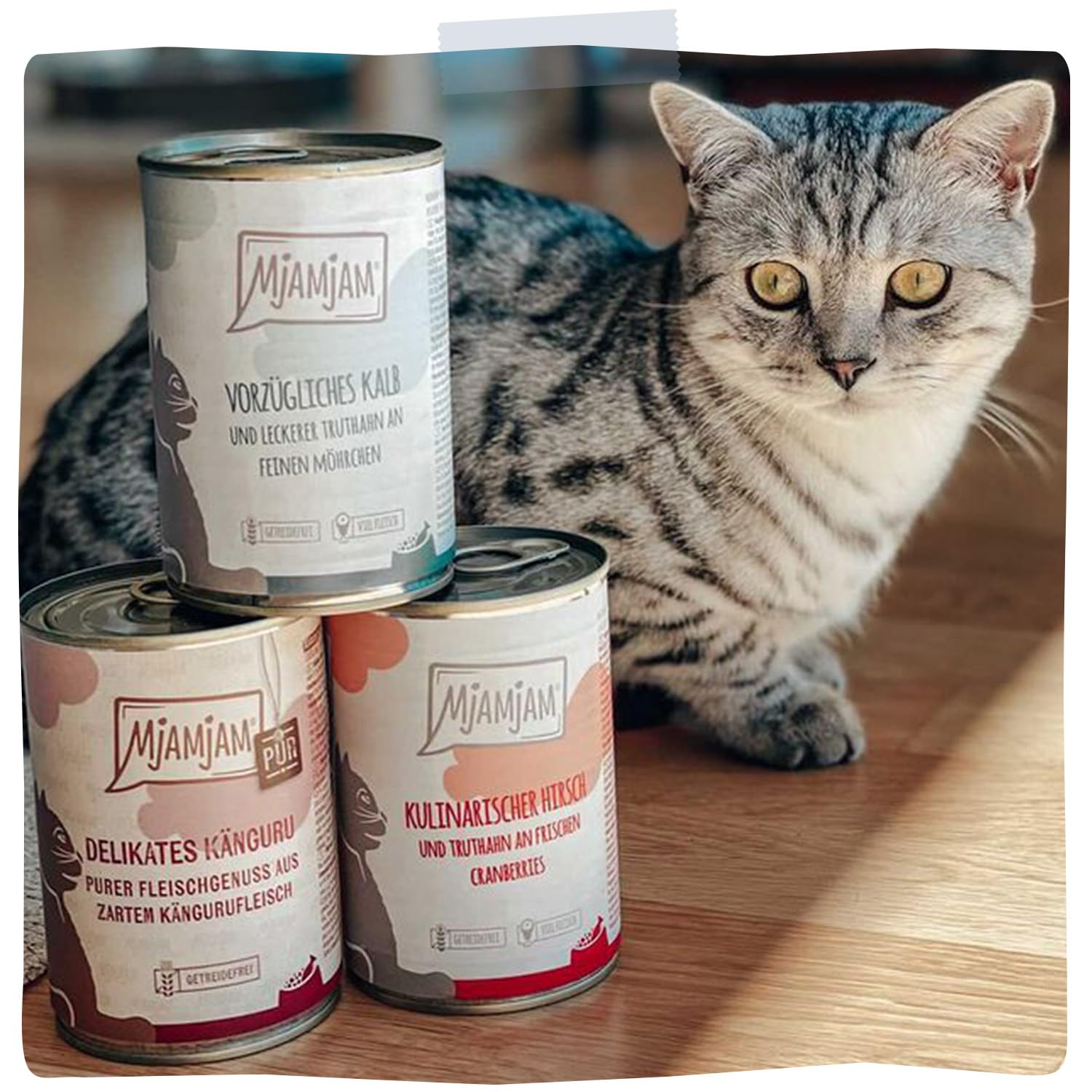 MjAMjAM Premium natvoer voor katten DUO van heerlijk rundvlees & goede
