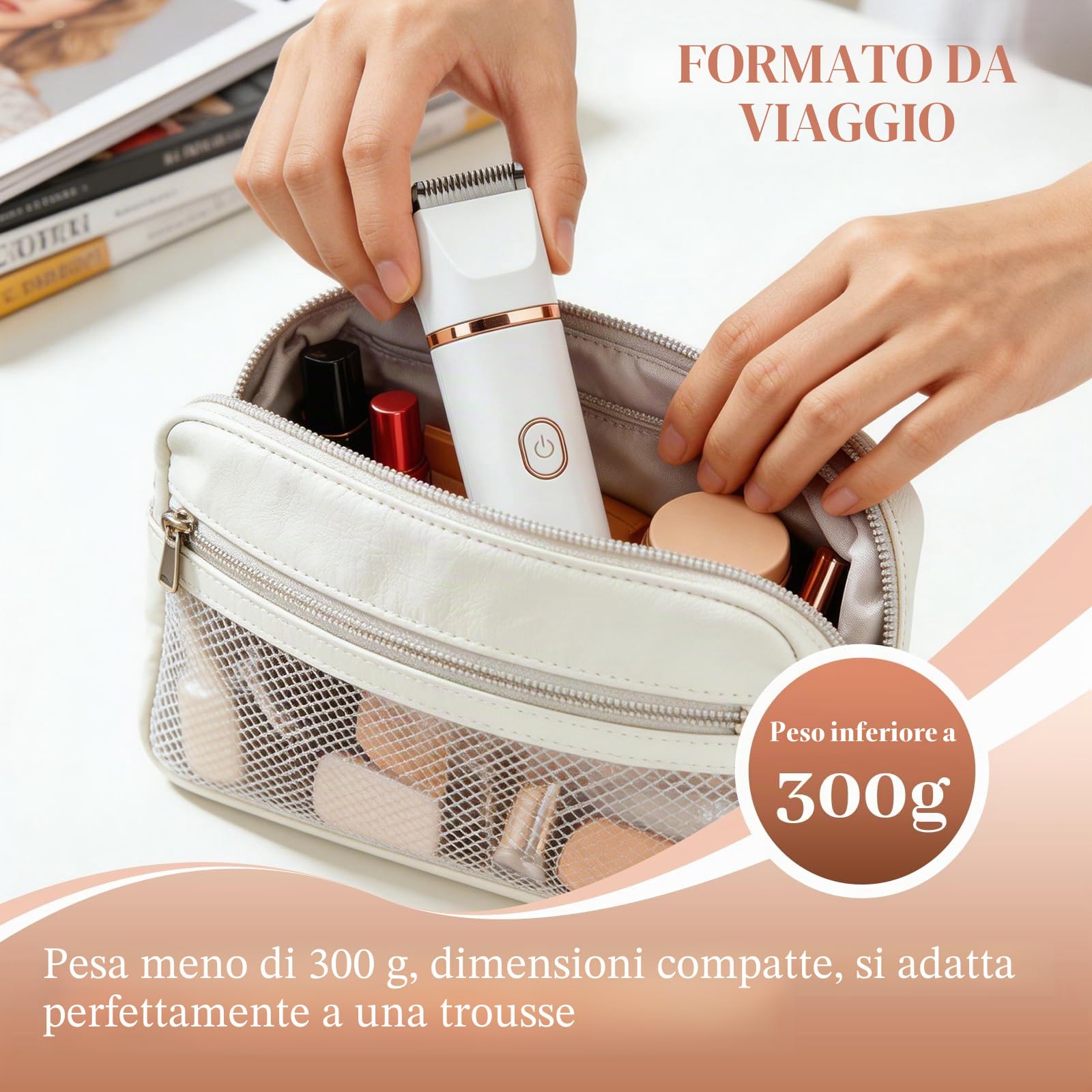 Rasoio da donna, 3 in 1, per donne, rimozione peli del viso, ricaricabile con stazione di ricarica USB, rasoio elettrico da donna, per gambe, braccia e viso, impermeabile IPX7