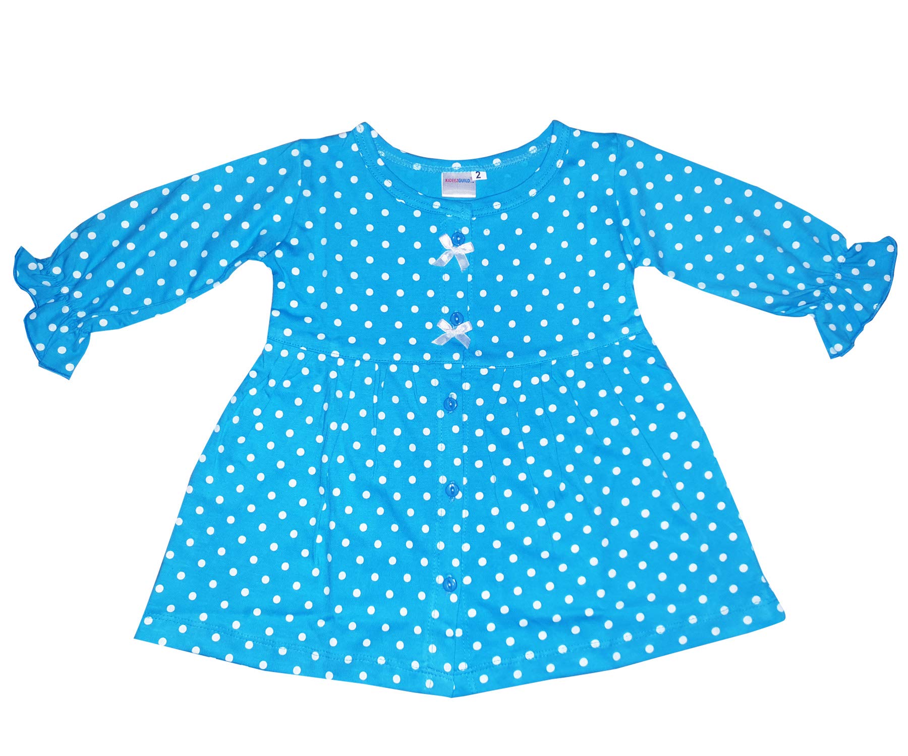 KIDEEZGUILD...Baby Girl's Fit and Flare Knee Length Frock