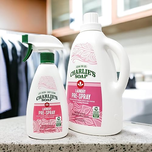 Miniatura 9 de Charlie's Soap Pre-spray para lavandería (16 onzas líquidas, paquete de 2) pretratamiento natural y removedor de manchas, potente y ecológico