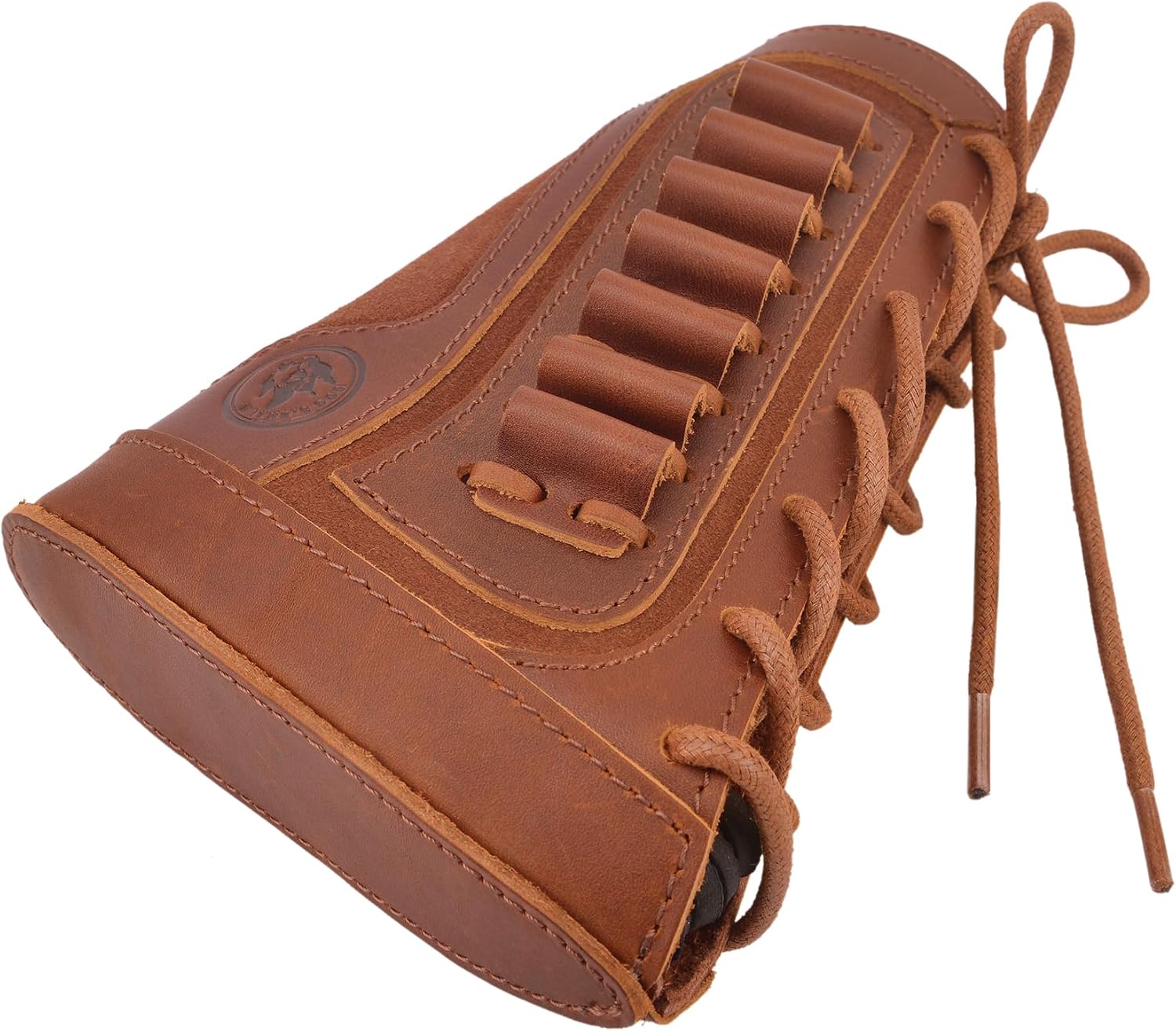Buttstock Ammo Holder for .357 30-30 .38 .32Win Spcl .32-40 Shell Holder Real Leather Rifle Cartridge Magazine Premium Quality