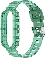 Vista 3 de REYDA Correa de silicona compatible con Xiao Mi Smart Band 7/Mi Smart Band 6/Mi Smart Band 5, suave y flexible y transpirable, pulsera de silicona