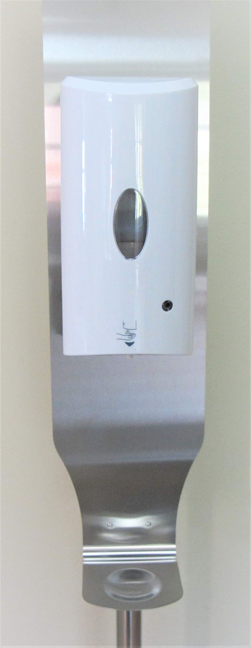 Desinfektionsmittelspender Set mit Infrarot-Sensor und Ständer Wand-Spender für Desinfektionsmittel Seife 1000ml Automatik Seifenspender weiß