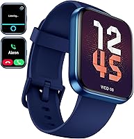 Vista 3 de aeac Paquete de 2 relojes inteligentes (rosa + azul) para hombres y mujeres