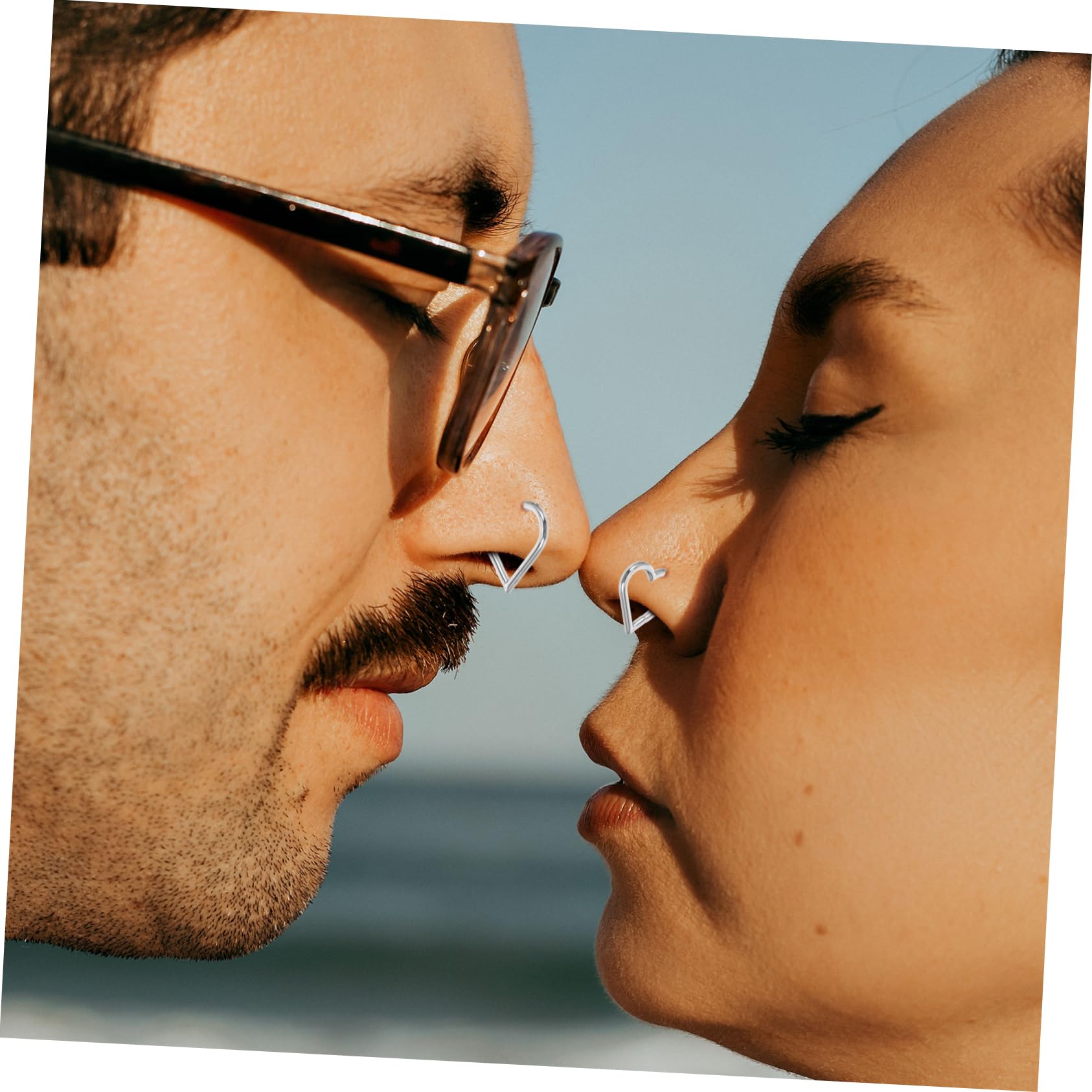 FRCOLOR Per Naso Piercing per Accessorio Distintivo per Ogni Occasione Design E Confortevole per Outfit Casual E