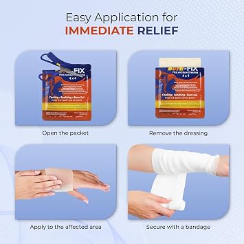 BurnFix Burn Kit Comprehensive 25pcs First Aid Kit + Hydrogel Burn Spray - 120ml Bundle