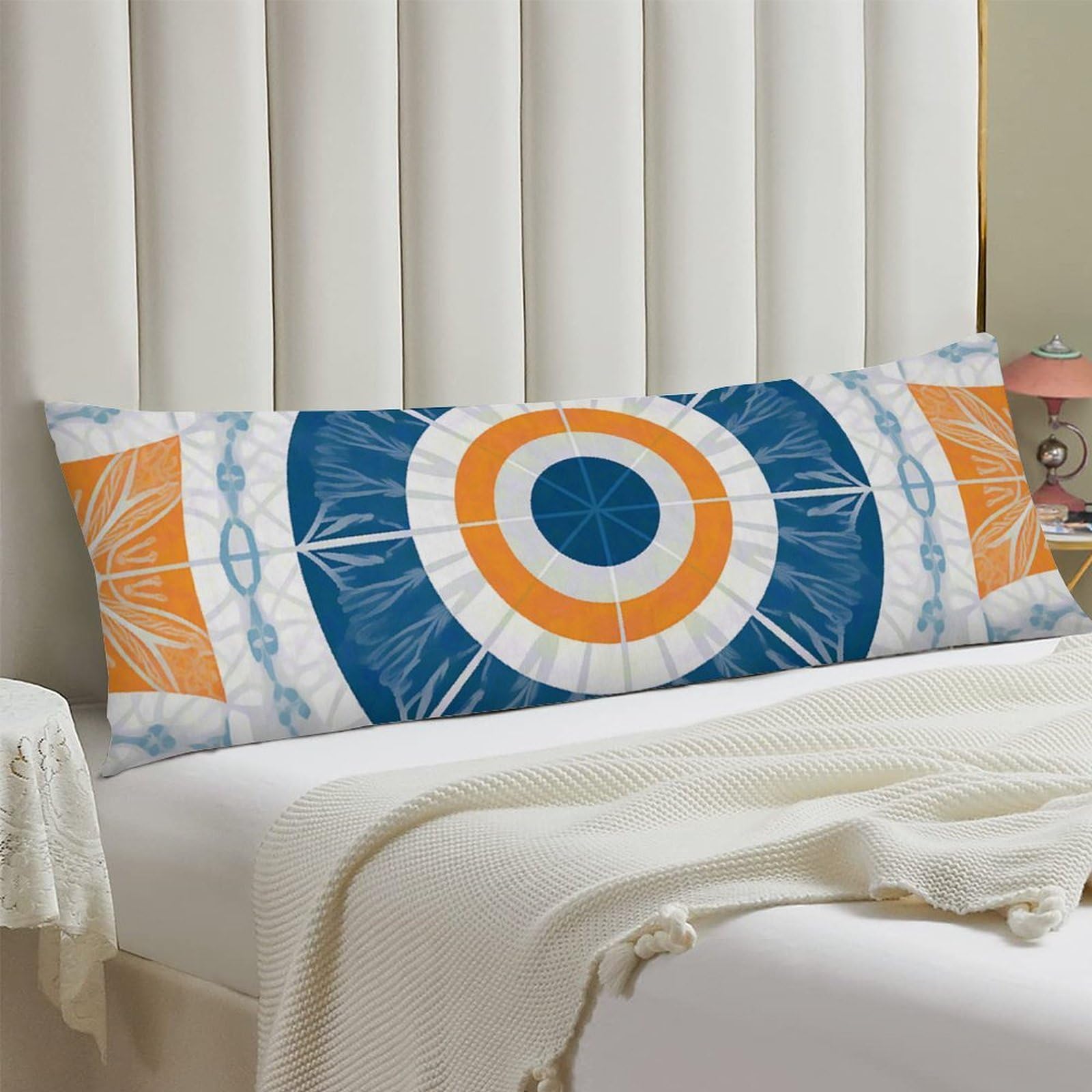 Body Pillow Cover 20x54 Long Pillow Case with Invisible Zipper Breathable Microfiber Art Deco Sunset Pillowcase Soft Cozy Protector for Bedroom Couch Sofa Bed Home Decor All Seasons