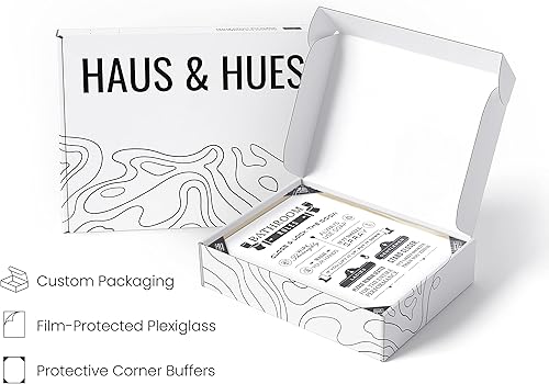 Miniatura 259 de HAUS AND HUES Decoración Divertida de Baño – Arte de Pared de Barba y Mullet, Letrero Humorístico de Baño, Impresión de Pared Divertida para Baño o