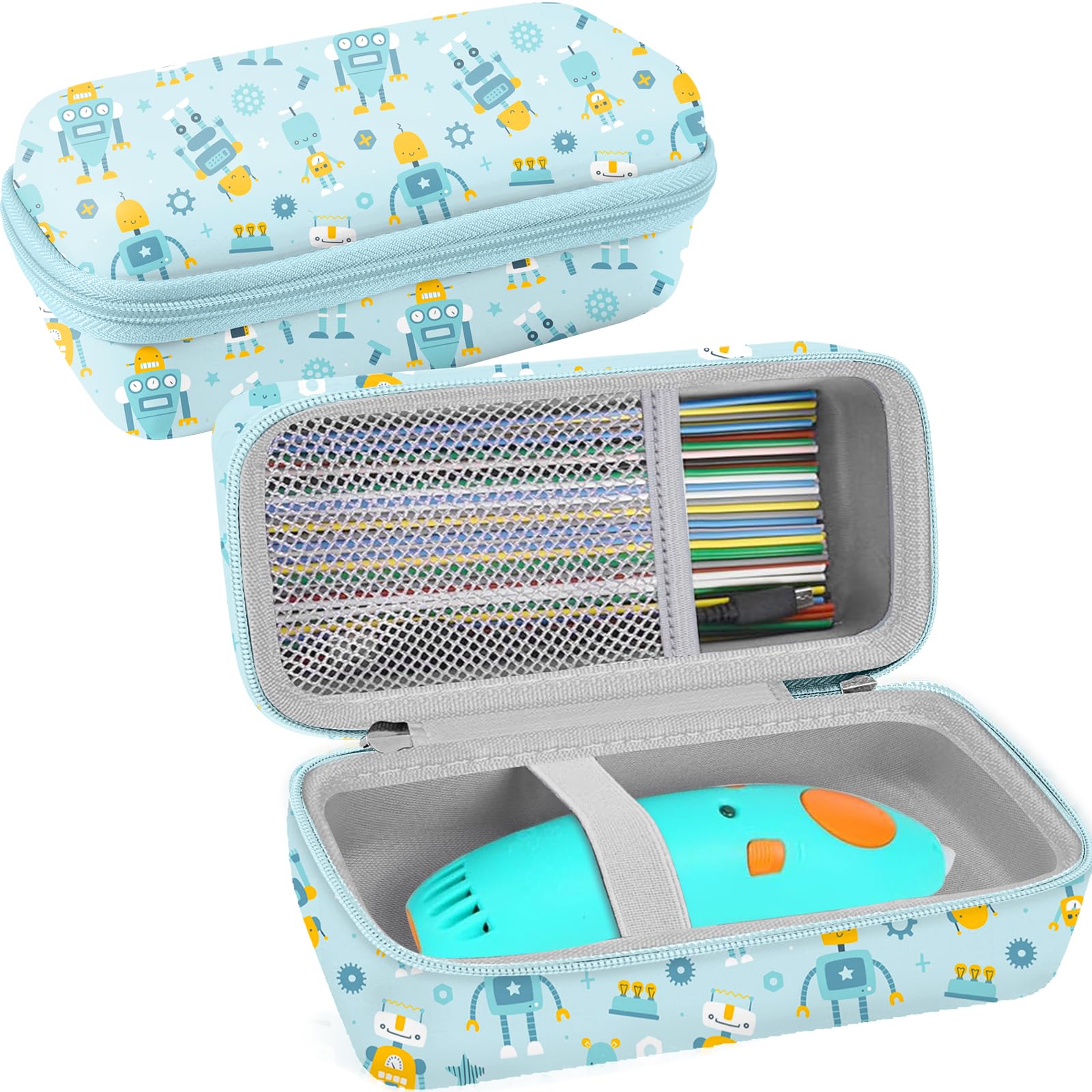 Leayjeen Storage Case Compatible with 3Doodler Start+ Essentials for 3D Pen Set for Kids, for Kids Ages 8-12,Fit for 3D Printing Pen Carrying case(