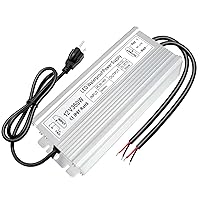 Vista 12 de inShareplus Fuente de alimentación de 400 W 12 V, controlador LED impermeable IP67, CA 90-140V a DC 12 voltios 33.3A convertidor, transformador