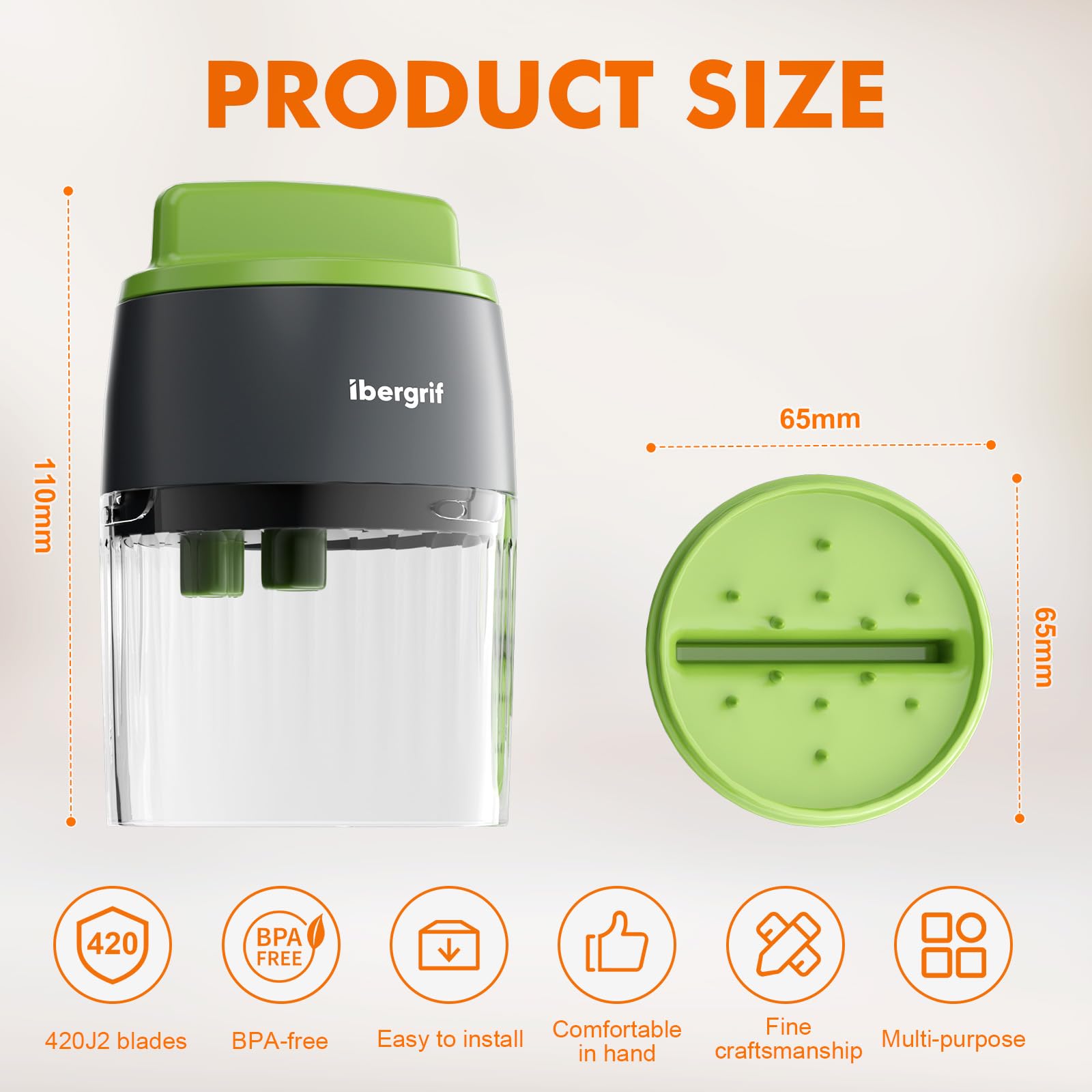 Ibergrif M522 Espiralizador de Verduras, Espaguetis Calabacin Maquina Mejorado, Espirilizador Calabacines Libre de BPA, Apto para Lavavajillas, 4 en 1 Cortador Calabacin para Pepinos, Calabacín — view 8