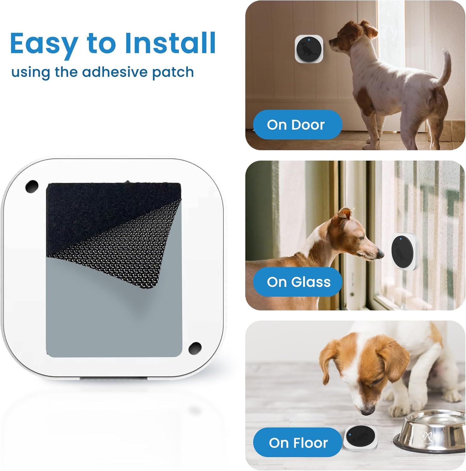 Dog Bells to Go Outside, Wireless Dog Doorbell Operating at 1000 Feet with Chew Resistant IP65 Waterproof Touch Button, CD Quality Sound & 4 Notification Modes
