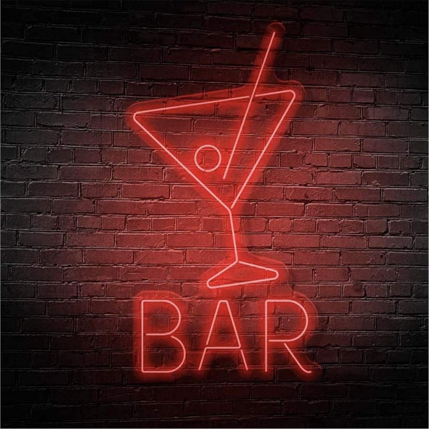 Letrero Cóctel Bar Cartel Luminoso LED, Metacrilato, 50x92cm | Escaparate, Decoración de Pared, Luz Brillante, Alimentación 12v
