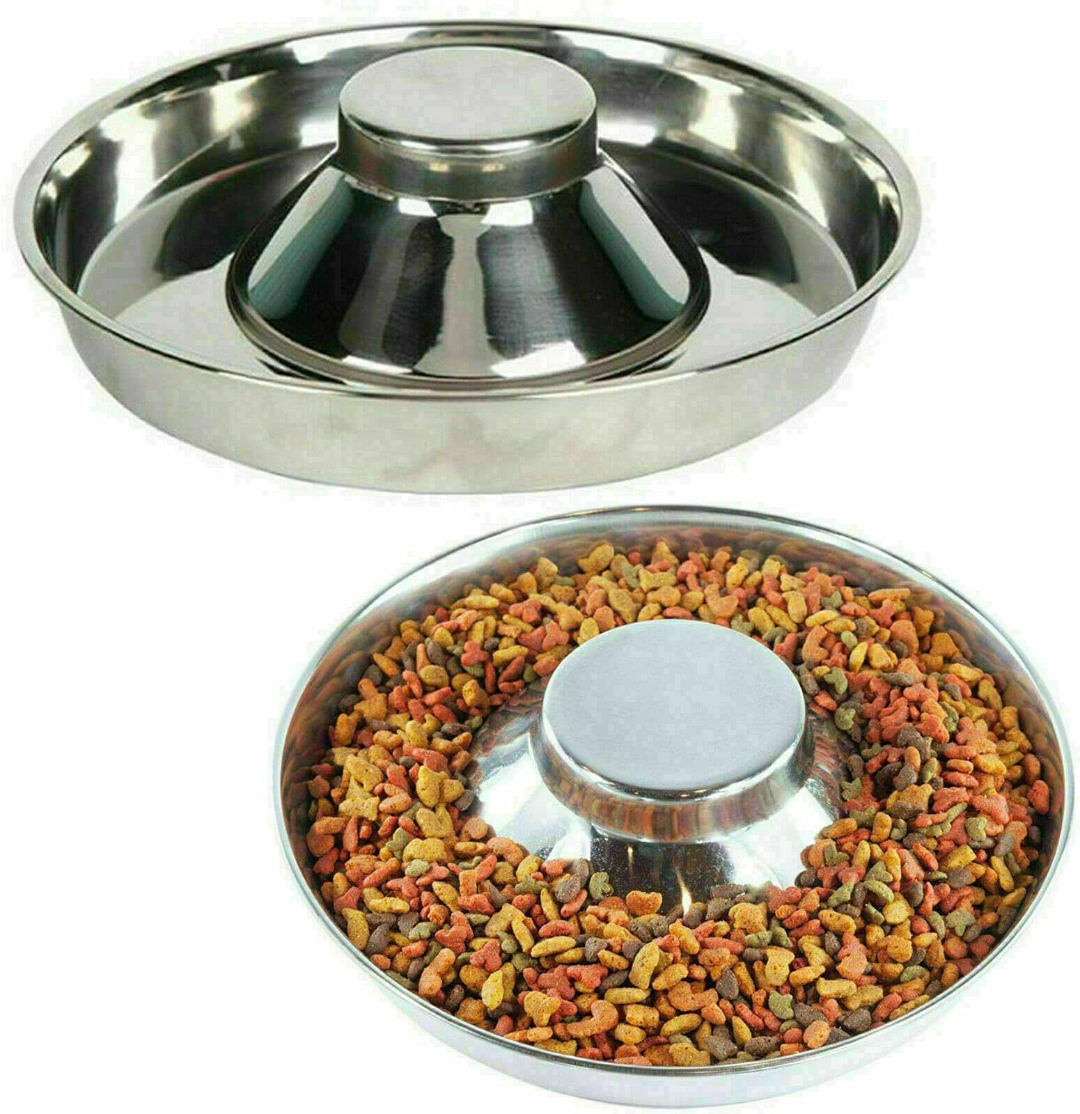 Pirbright Pet CompanySingle Stainless Steel Dog Bowl Puppy Feeding Weaning Food Tray, 29 cm, Silver Stainless Dog Bowl, Dish for Large Dogs, Pets Feeder Bowl and Water Bowl, Puppy Supplies