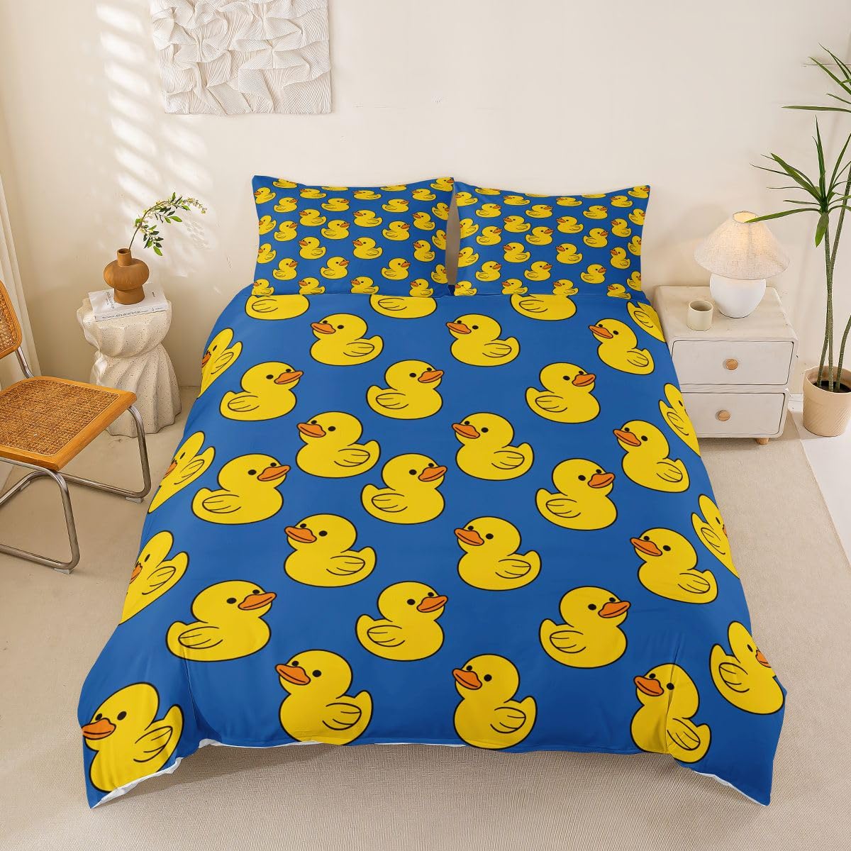 Housse de couette canard Manfei pour apporter douceur et esprit de la nature dans leur nid douillet