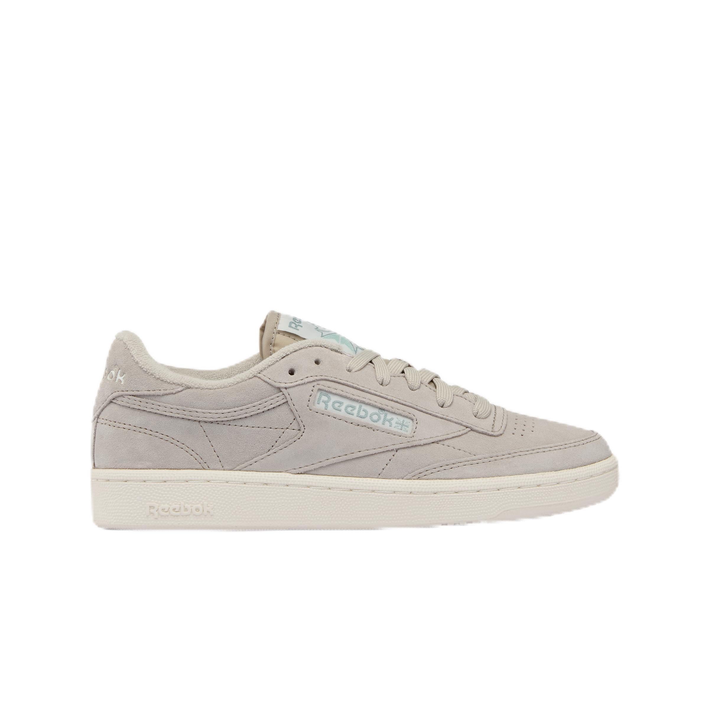 Reebok Women's Club C 85 Trainers, Chalk/Mineral Grey/Silent Grey, 36 EU