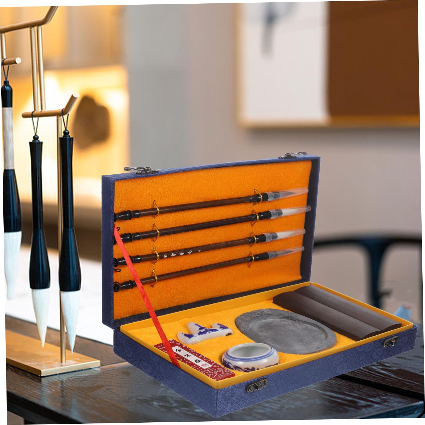 DOITOOL Set di Bastoncino D'inchiostro per Calligrafia, Studenti, Legno