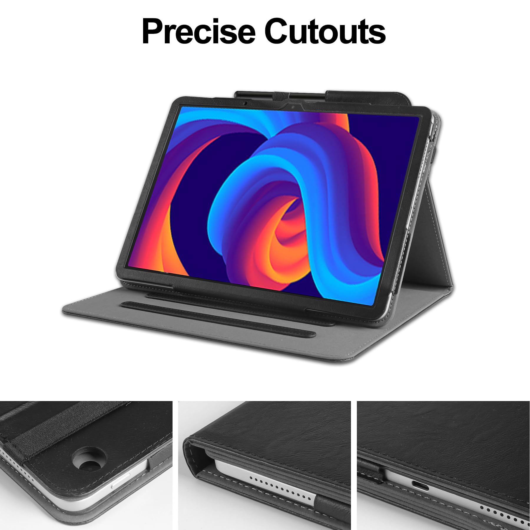 VOVIPO Custodia protettiva per Wacom MovinkPad 11 Android Tablet da 11 pollici, copertura multiangolare con supporto penna per MovinkPad 11", Nero