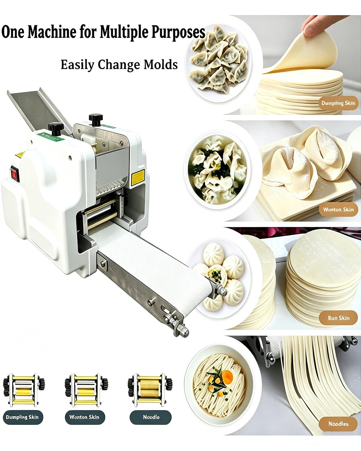 Machine Automatique à disques pour raviolis,Appareil électrique pour Feuilles raviolis