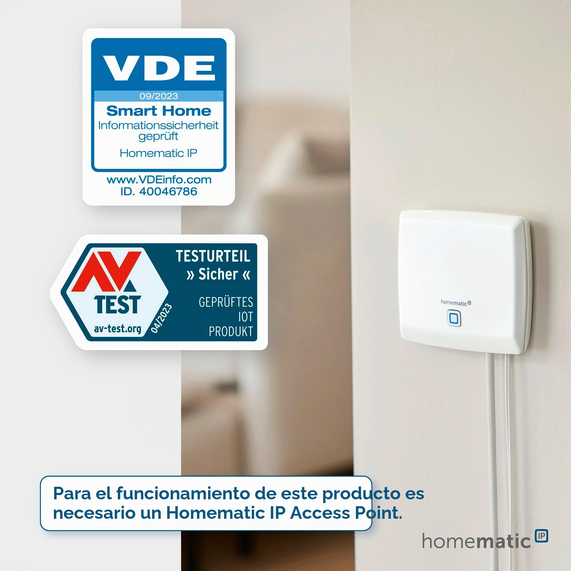 Homematic IP Smart Home 156242A0 - Detector de movimiento en el marco de 55 unidades – Interior – Accesorios para Smart Home con función de aplicación para solución de alarma, interruptor de pared