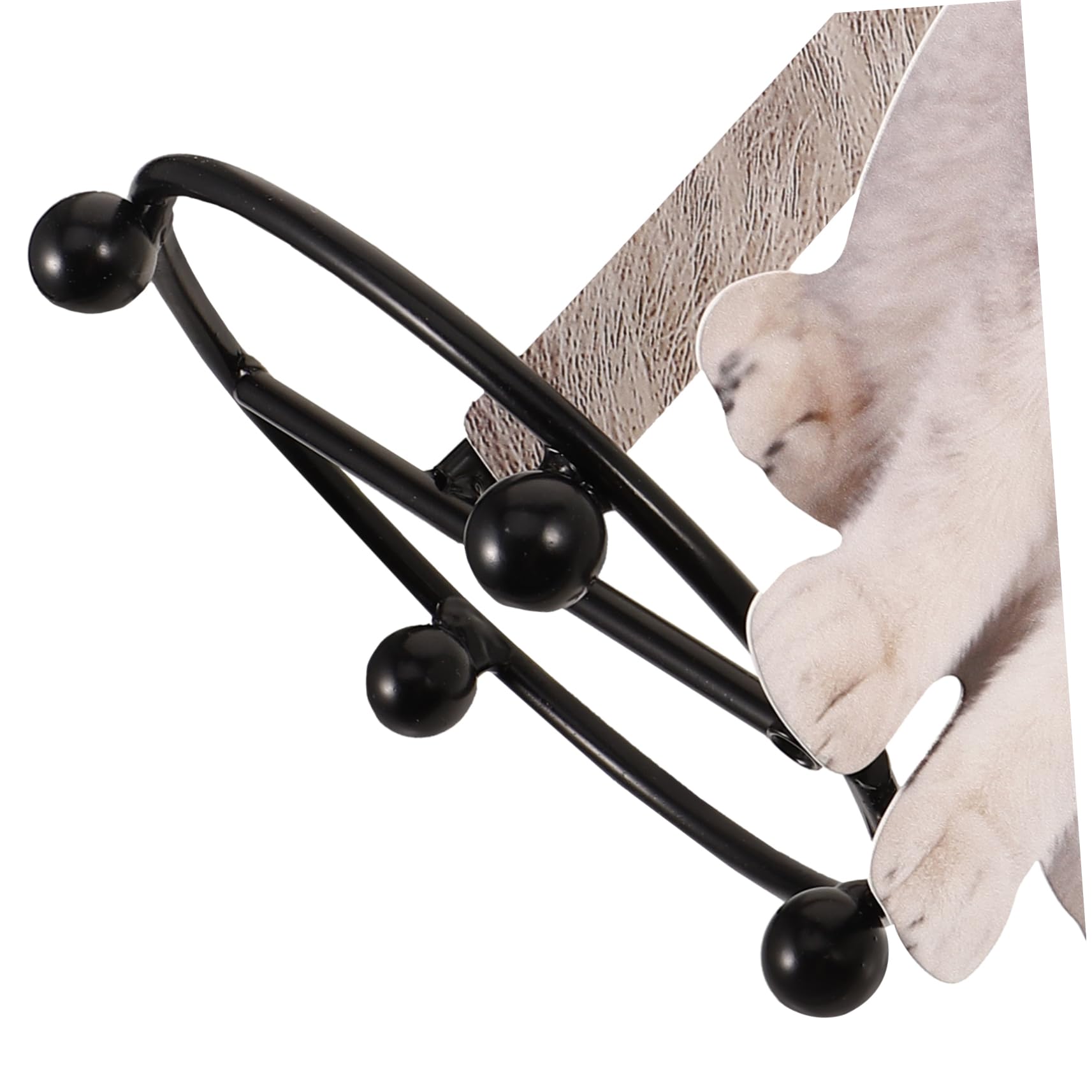 SOLUSTRE Porte-Papier Toilette en Fer de Chat Mignon Rangement pour Rouleau, Accessoire Décoratif Compact pour Salle de Bain et Salon