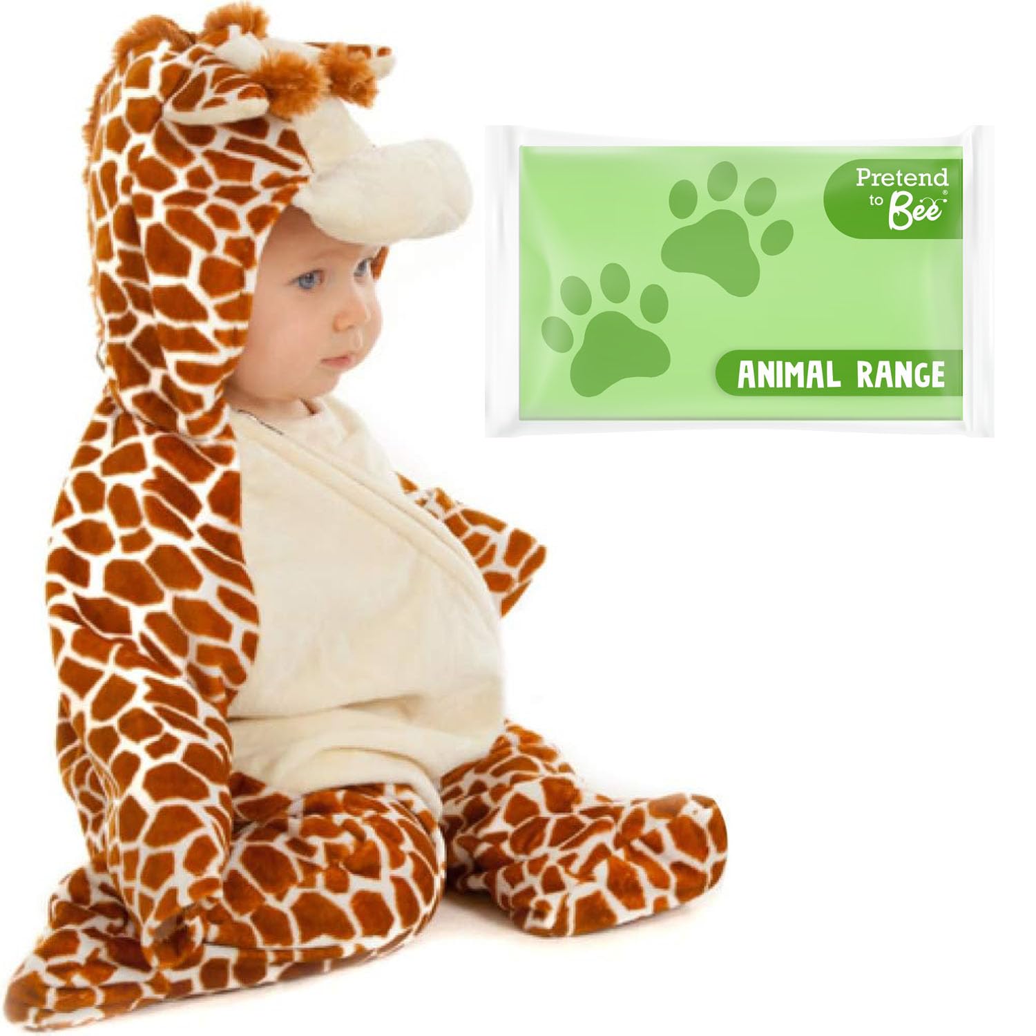 PRETEND TO BEE Baby Giraffe Onesie, Dress Up Costume for Kids/Toddlers, Multi Coloured, 6-12 Months