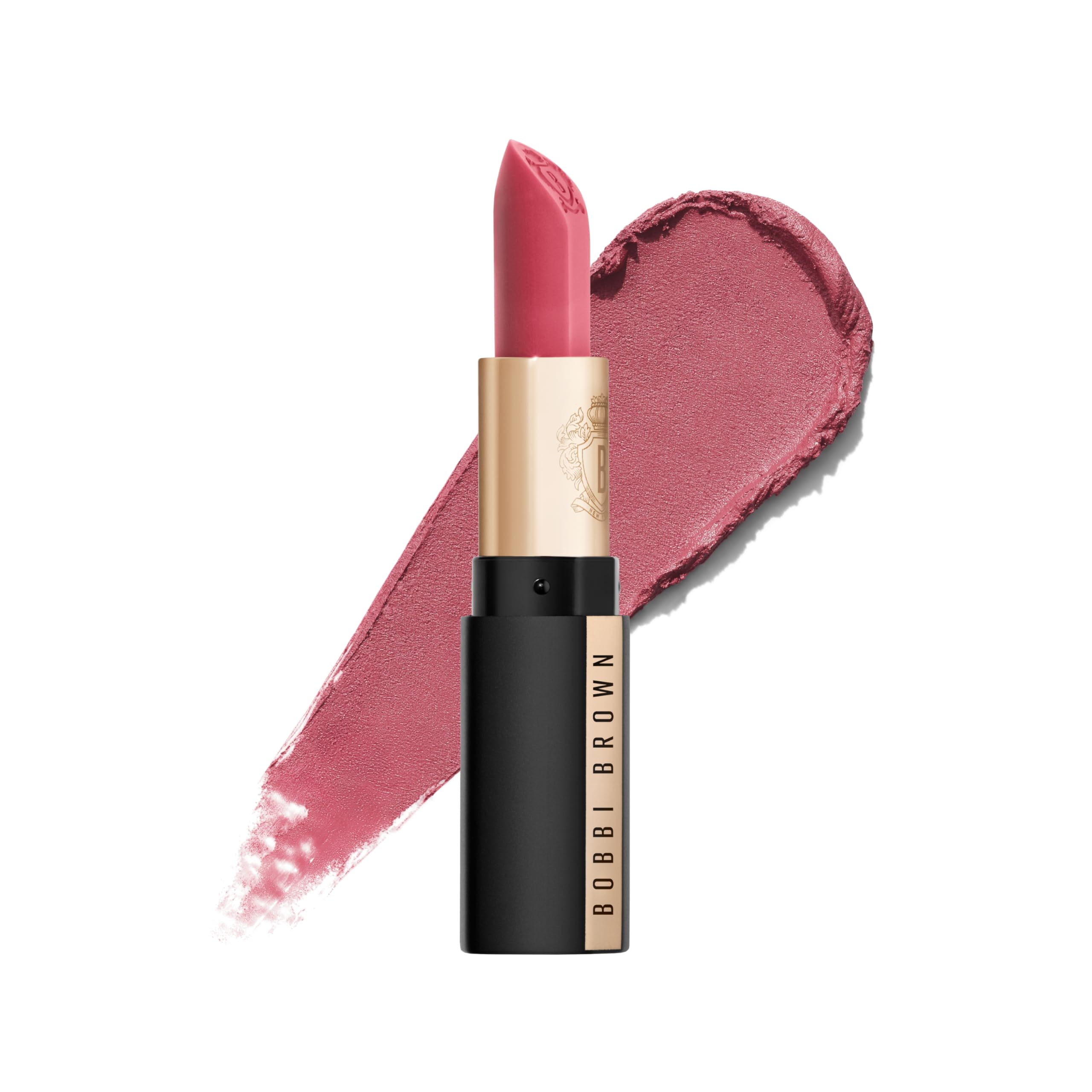 Bobbi Brown Luxe Cashmere Matte Lipstick | Non-Drying, Hydrating, Ultra-Matte Finish | Yellow Flower Complex, 0.12 Ounce, In Bloom