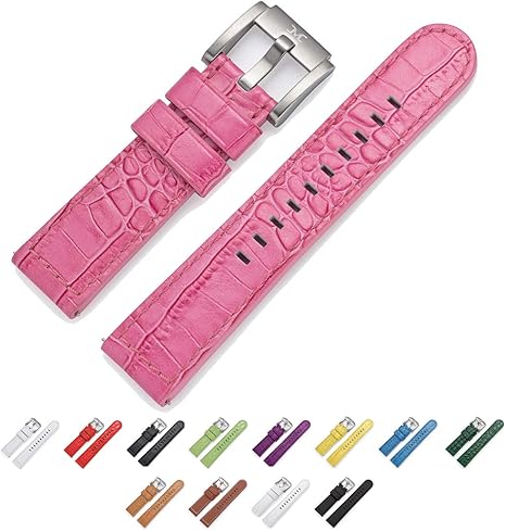 TW Steel Marc Coblen - Correa para reloj de pulsera, de piel, 22 mm, con cierre de acero