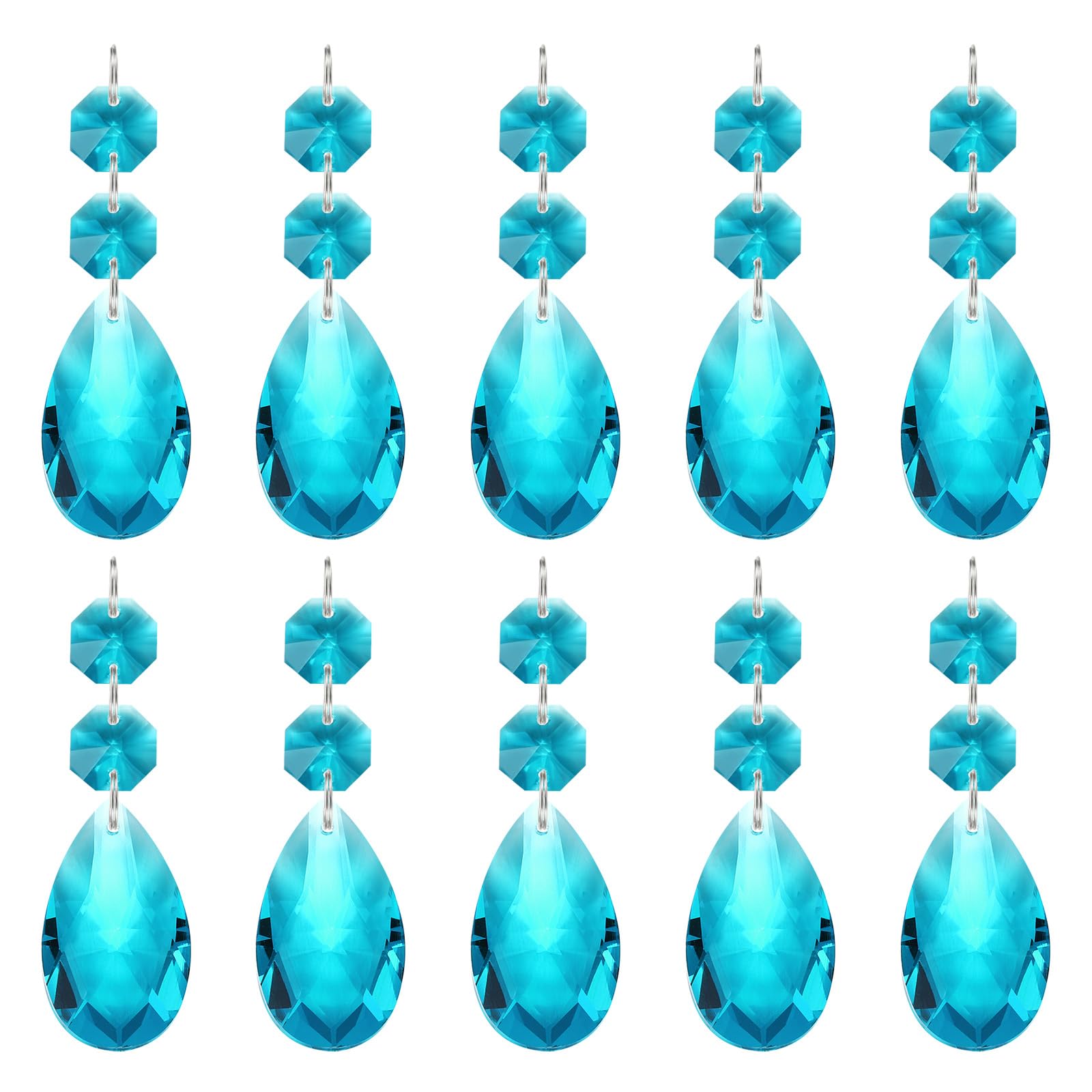 PATIKIL Teardrop Crystal Chandelier Pendants Beads
