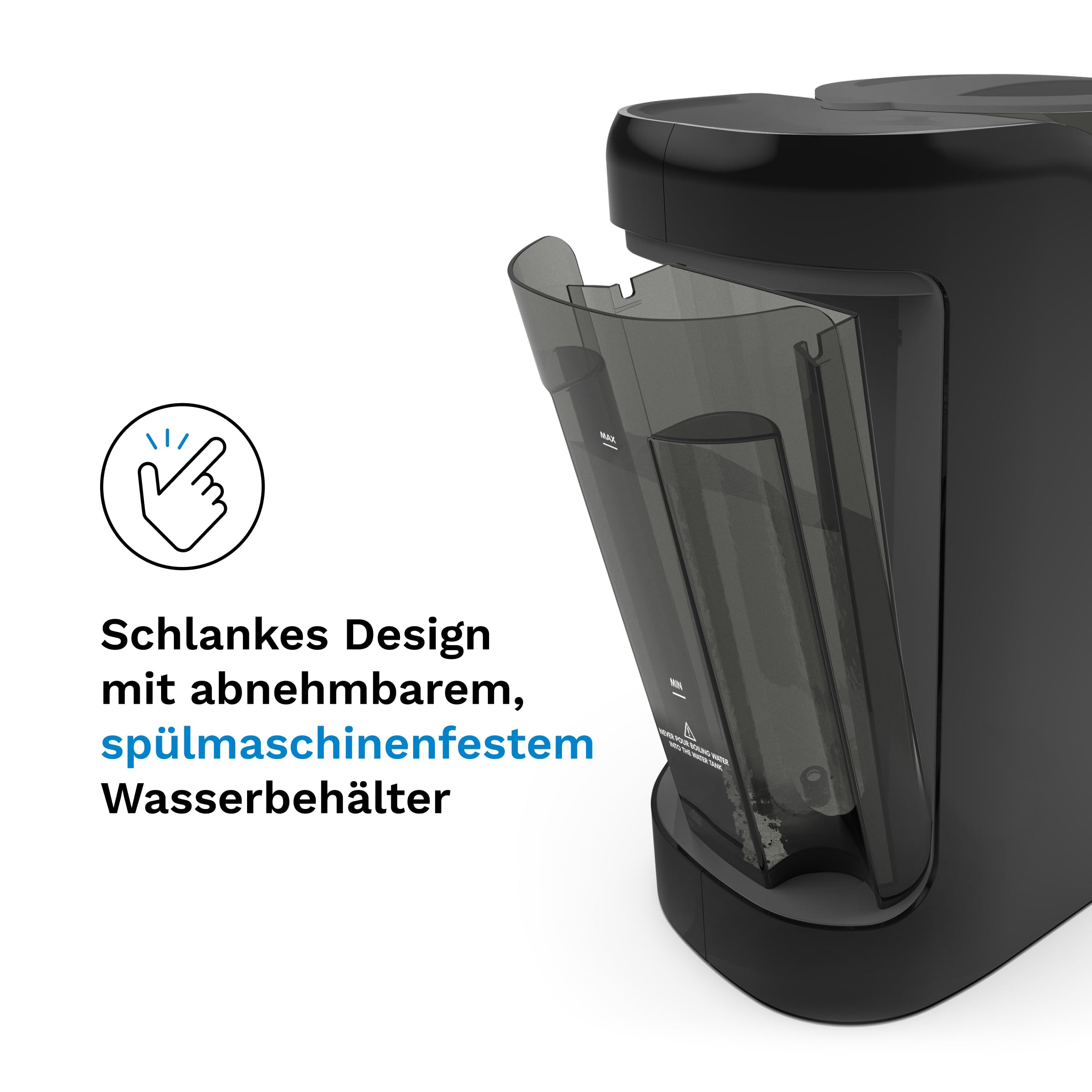 Baby Brezza Formula Pro Advanced Automatischer Flaschenzubereiter, 3 Temperaturen, BPA-frei, Charcoal Grau