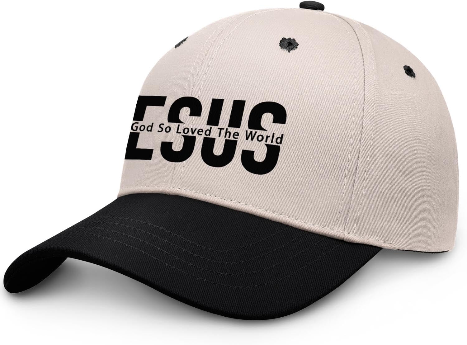 Jesus for God So Loved The World Baseball Cap Unisex Vintage Christian Hat Men Women Gift Trucker Hats - Image 2