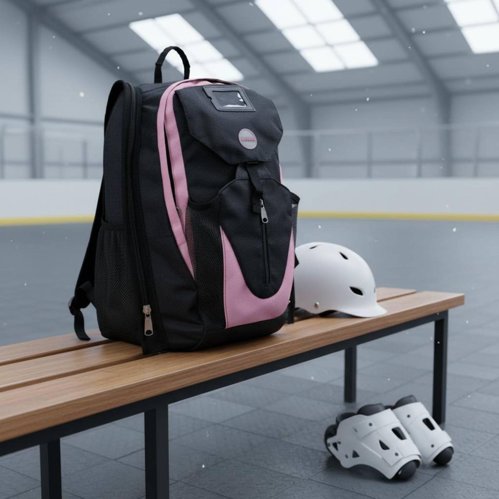 Zaino Porta Pattini Trasporto Comodo Accessorio Sportivo Resistente Attrezzatura Sportiva per Pattinaggio, Outdoor