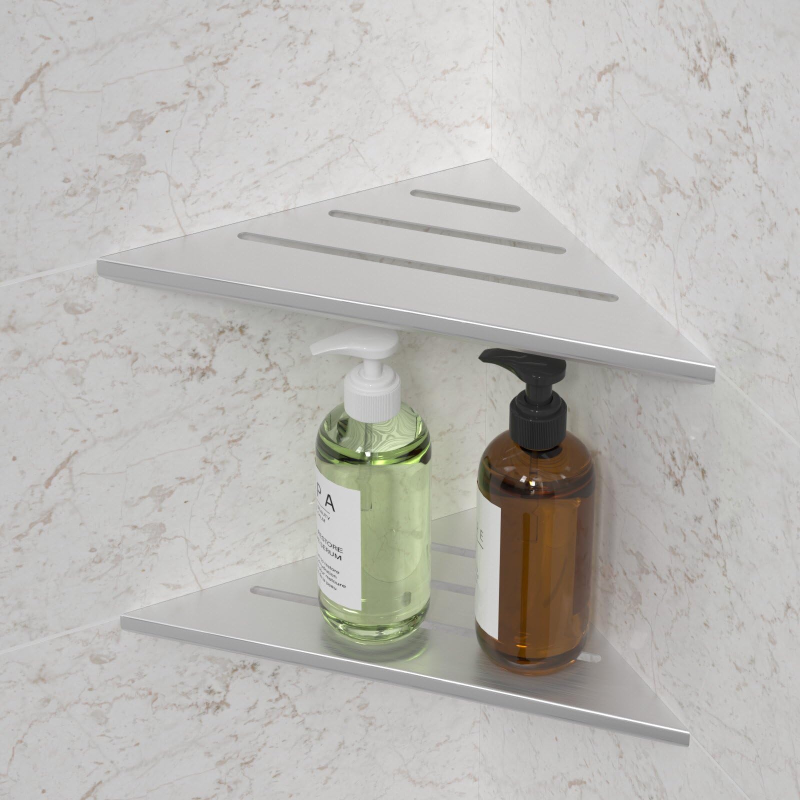 Womamny Bathroom Corner Shelves, Shower Caddy Corner Shower Shelf Wall Mounted