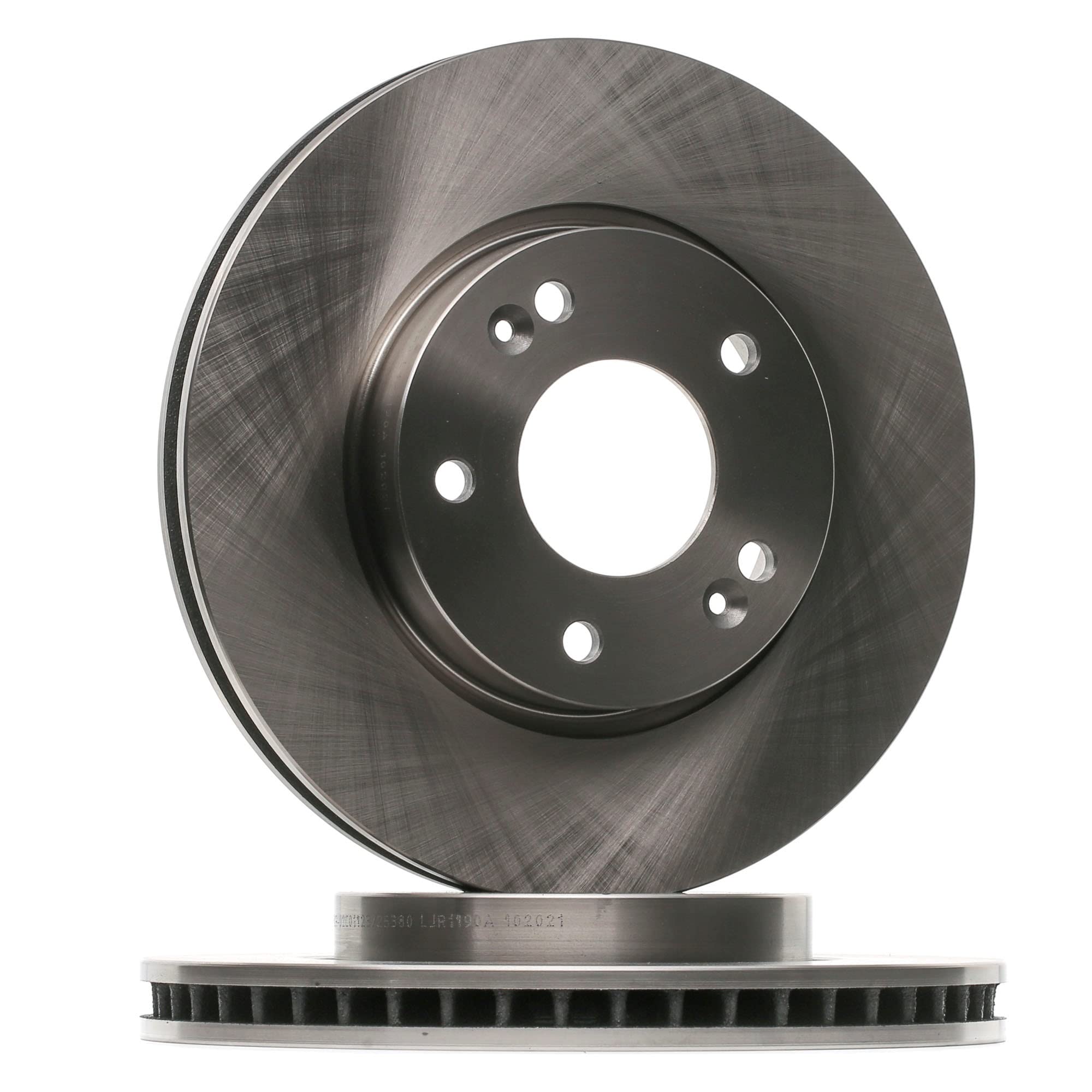 RIDEX 82B0382 2x Disco de freno Delantero sin tornillos Compatible con KIA CEE'D SW ED