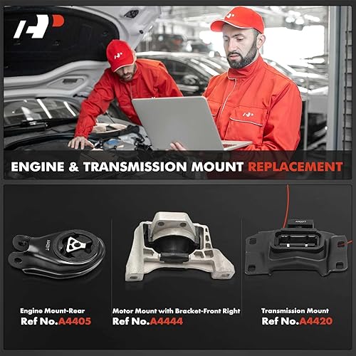 Miniatura 2 de A-Premium Kit de montaje del motor y montaje de la transmisión compatible con Mazda 3 2010-2013, 5 2012-2015, 3 Sport 2012-2013, 2.5L, transmisión
