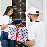 Vista 8 de Hoikwo Paquete de 18 cajas de regalo de lujo blancas de 9 x 6 x 4 pulgadas, elegantes cajas de regalo vacías para regalos del día de la madre, cajas