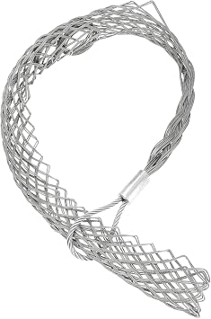MECCANIXITY 75-90mm OD Cable Pulling Socks Grip 1.5m Wrap-type Side Pull Wire Mesh Puller Socks Grip Stainless Steel Wire Pulling Tools