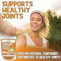 Vista 2 de XPRS Nutra Polvo de jengibre - Polvo de raíz de jengibre molido prémium con potente sabor picante, jengibre molido en polvo - Jengibre en polvo