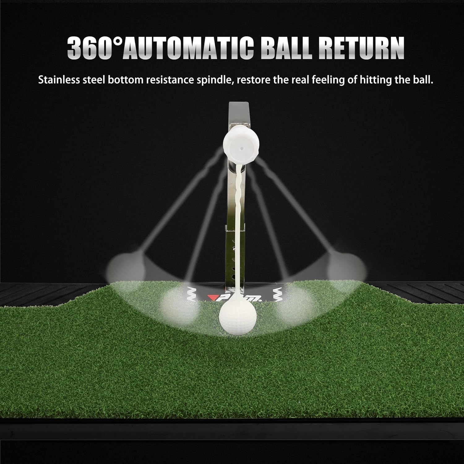 Western Star Golf Swing Trainer - Golf Training Equipment with -Adjustable Height - Pure Path - Swing Practice Mat Training Aid - Indoor Outdoor Home