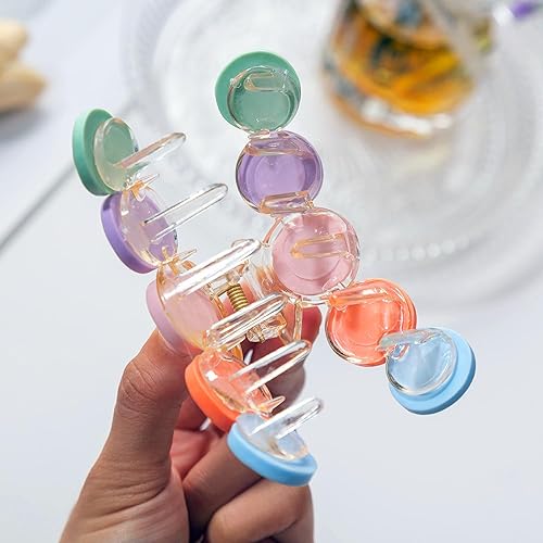 Miniatura 5 de Coloridas garras para el cabello, pinzas y clips Y2K, accesorios para el cabello de cara sonriente para niñas, playa de verano