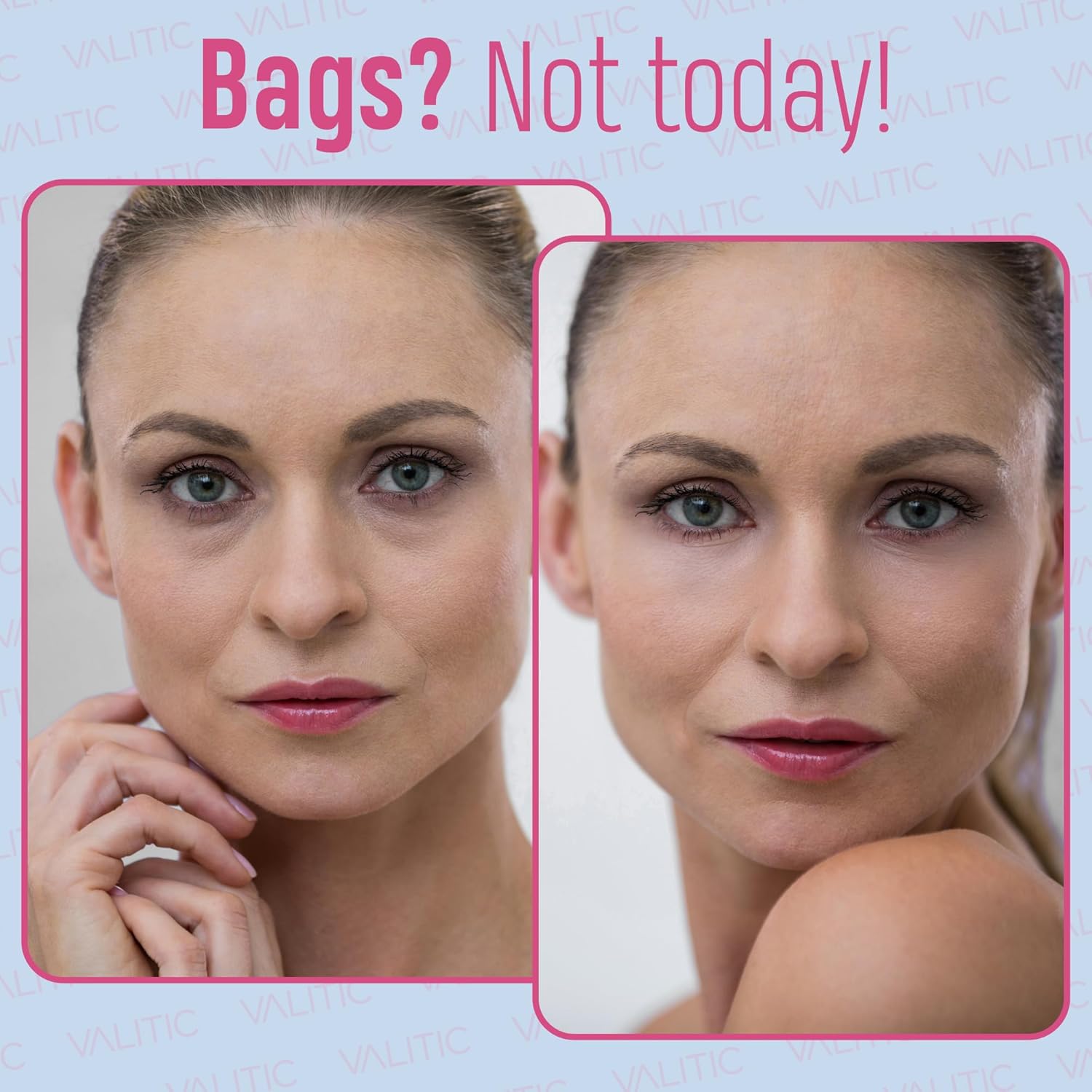 VALITIC Kojic Acid Under Eye Masks - Brightening Under Eye Patches Travel Essentials for Women and Men - Fades Dark Circles and Reduces Puffy Eyes - with Niacinamide, Collagen and Caffeine - 6 Pack - Image 3