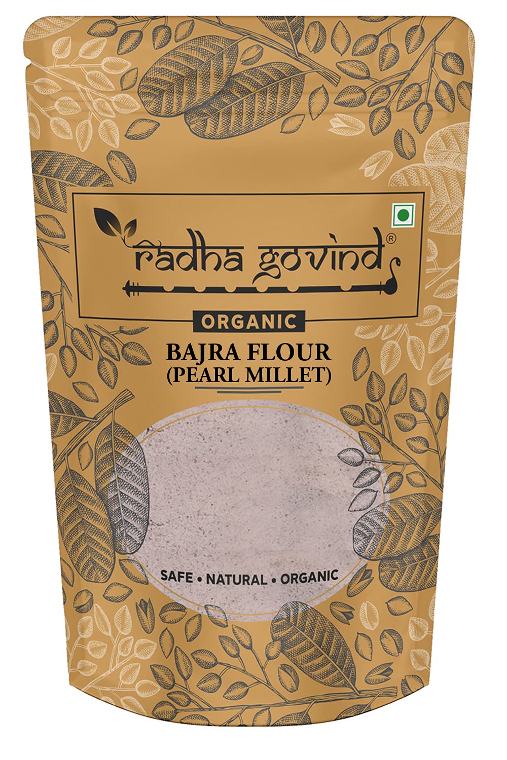 Radha Govind Organic Bajra Flour(1000 Gram,F112_1000)