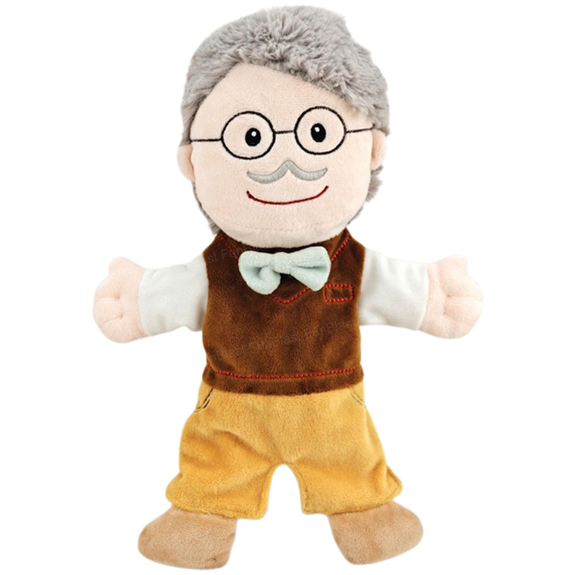 FunBlast Hand Puppet for Kid - Family Members Soft Hand Puppets for Kid Story Telling Puppet for Kids, Plush Hand Puppet Toys (Multicolor) (Grand Father)