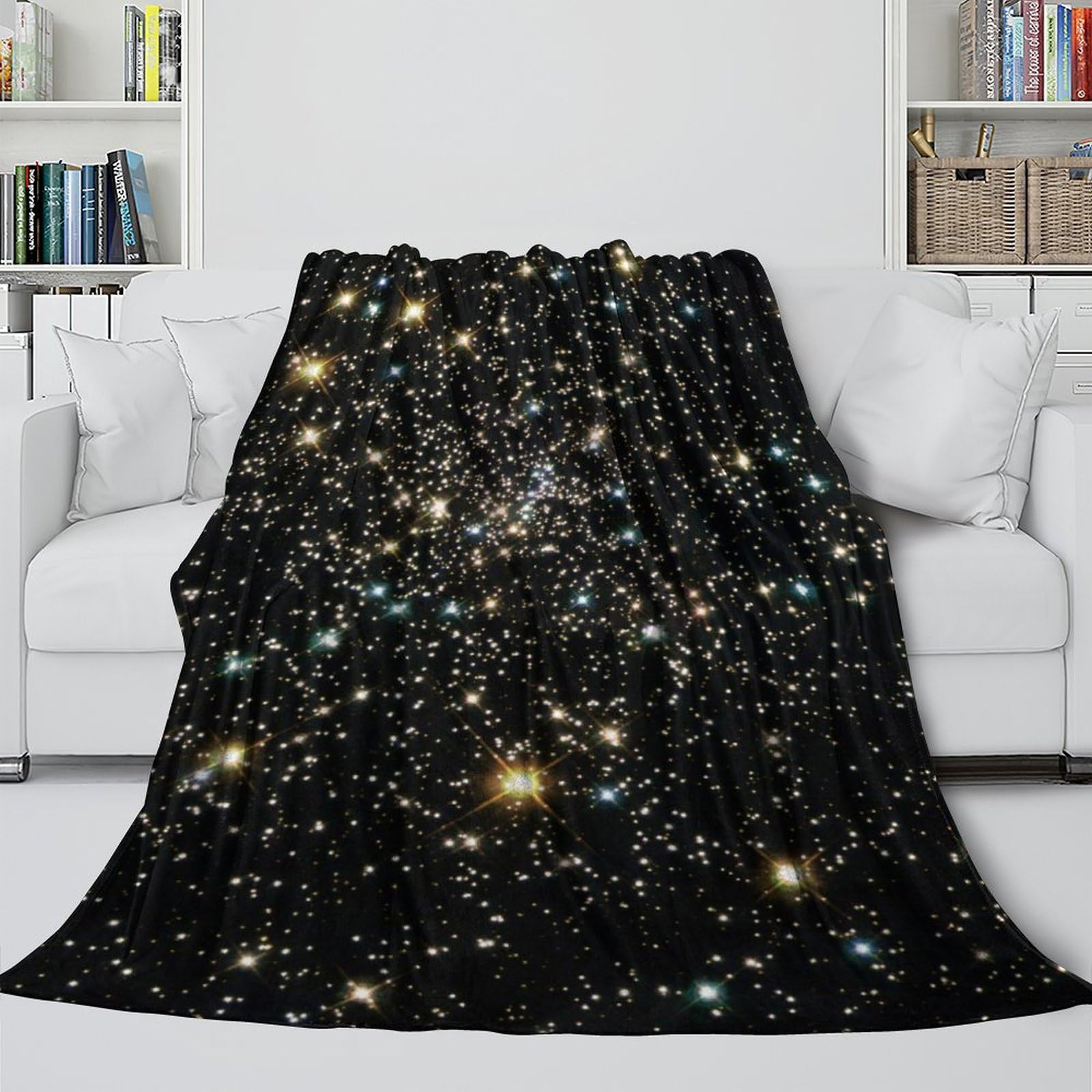 NGC6397 Star Cluster Soft Fleece Blanket - Universe Starry Warm And Cozy Throws For Showing Your Accompany And Care - Birthday Gift for Hubby Boyfriend Girlfriend Neighbor 50x60inch(127x152cm)