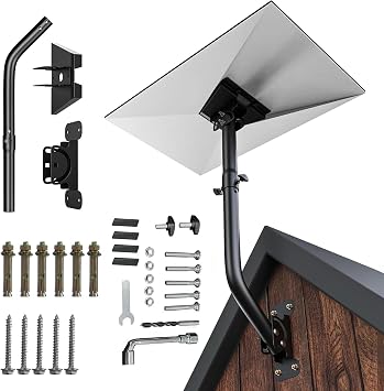 Starlink Gen 3 Mount 360  Adjustable V3 Starlink Wall Mount Starlink Gen3 Pole Mounting Kit with Starlink Gen 3 Pipe Adapter for Gen3 Starlink Internet Kit Satellite