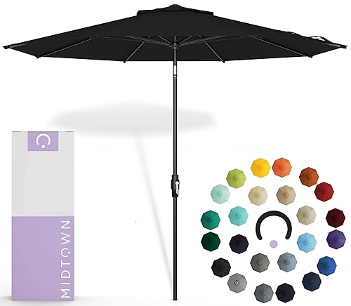 The Swilt 9 Ft Patio Umbrella with 360° Swivel &
